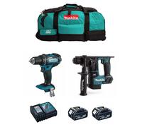 MAKITA Kit MK201 (DDF482 + DHR171 + 2 x 5,0 Ah + DC18RC + LXT600)