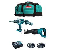 MAKITA Kit MK209 (DHP481 + DJR186 + 2 x 5,0 Ah + DC18RC + LXT600)