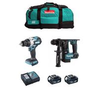 MAKITA kit MK216 (DHP486 + DHR171 + 2 x 5,0 Ah + DC18RC + LXT600)