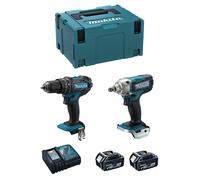 MAKITA Kit MK216RTJ (DHP482 + DTW190 + 2 x 5,0 Ah + DC18RC + MAKPAC 3)