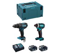 MAKITA Kit MK218RTJ (DHP482 + DTD152 + 2 x 5,0 Ah + DC18RC + MAKPAC 3)