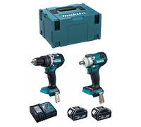 MAKITA kit MK221RTJ (DHP484 + DTW300 + 2 x 5,0 Ah + DC18RC + MAKPAC 3)