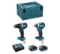 Makita kit mk223rtj (dhp484 + dtd154 + 2 x 5,0 ah + dc18rc + makpac 3) 8435587921110