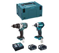 MAKITA Kit MK227RTJ (DHP481 + DTD154 + 2 x 5,0 Ah + DC18RC + MAKPAC 3)