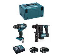 MAKITA Kit MPK18223A (DDF482 + DHR171 + 2 x 3,0 Ah + DC18RC + MAKPAC 3)