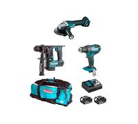 MAKITA Kit MPK18323A (DGA504 + DDF482 + DHR171 + 2 x 3,0 Ah + DC18RC + LXT600)