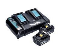 Makita - Kit Power Source da 18 V, con 2 batterie da 6 Ah e doppio caricatore DC 18 RD