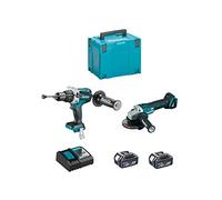 MAKITA Kit TTX2130TJ2 (DGA504 + DHP481 + 2 x 5,0Ah + DC18RC + MAKPAC 4)