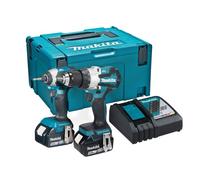 Makita LXT Kit Combo 18V 2 X 5.0Ah LI-ION Trapano & Urto Driver MAKDLX2507TJ
