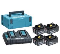 Makita LXT LI-Ion 18V 4x3.0Ah BL1830B, caricatore DC18RD, Makpac 2