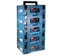 Makita Makpac 2 - Valigetta per il trasporto, set da 5