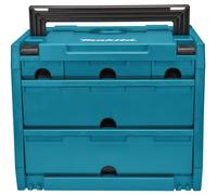 MAKITA Makpac con scomparti - fila da tre, 2 file da uno scomparto P-84349