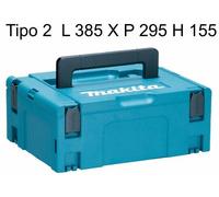 Makita MAKPAC Valigetta Cassetta Sovrapponibile Sistema Modulare CARRELLO O BASE