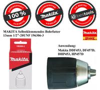 MAKITA Mandrino autobloccante 13mm 1/2"-20UNF 196306-3 DDF453 DF457D DHP453
