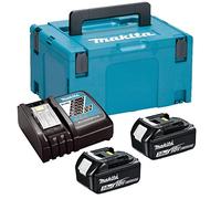 Makita Power Source Kit 18 V con 2 batterie BL1830B 3,0 Ah + caricatore DC18RC