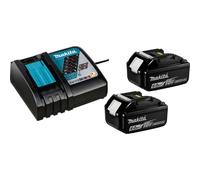 Makita Power Source Kit 199480-6 2x BL1860B + DC18RC Mod. 199480-6 EAN 008838153