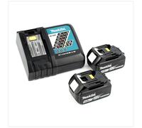 Makita Kit di alimentazione Li 18V 2x batterie 5Ah, con caricabatterie rapido Quantità:1