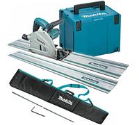 Makita Sega a immersione SP6000J2 240 V 165 mm - 2 guide da 1,5 m, barra connettore e borsa