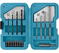 Makita SET 17 PUNTE E INSERTI PER FERRO E MURO CON BIT