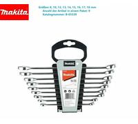 Makita® SET CHIAVI PIATTE chiavi ad anello - 9 pezzi B-65539 SW8-18mm NUOVO⭐⭐...