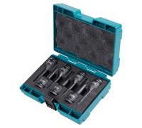 Makita Set di bussole per avvitatore a percussione, 7 pezzi, nero, con valigetta