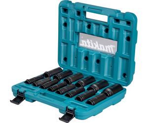 MAKITA set di chiavi a bussola estese da 1/2" quadrate IMPACT BLACK 14 pezzi E-16586