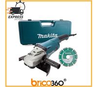 MAKITA SMERIGLIATRICE ANGOLARE FRULLINO GA9020KD 230mm 2200W VALIGIA E DISCO