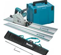 Makita SP6000J2B Sega Circolare ad affondamento a corrente 165 mm + 2 x Binario
