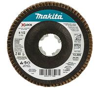 Makita T-03903 X-Lock - Disco lamellare angolare per levigatura e lucidatura, tipo 29, grana 60, per applicazioni in metallo e acciaio