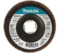 Makita T-03919 X-Lock 4-1/2" 80 Grit Type 29 - Disco lamellare angolare per smerigliatura e lucidatura X-Lock e tutte le smerigliatrici ad albero da 7/8"