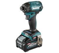 Makita TD002GD202 40V Max Li-Ion XGT avvitatore a percussione brushless completo di 2 batterie da 2,5 Ah e caricatore fornito in una custodia per il trasporto