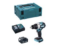 Makita trapano a percussione dhp486rtj1 (1 x 5,0 ah + dc18rc + makpac 2) 843558