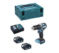 Makita trapano a percussione dhp487rtj (2 x 5,0 ah + dc18rc + makpac 2) 0088381740401