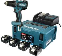 Makita Trapano avvitatore a batteria da 18,0 V, Turchese/Nero, DDF459RF4J