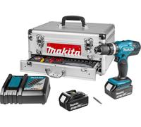MAKITA Trapano Avvitatore Percus Batteria Dhp453Rfe Volt 18x2 Ah 3,0 + Valigia