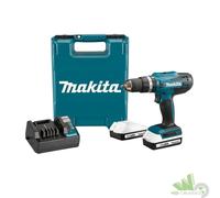 MAKITA TRAPANO AVVITATORE PERCUSSIONE CON 2 BATTERIE HP488D006 18V VALIGETTA