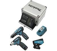 Trapano Perc. + Avvitatore A Batteria Litio "Dk 1493X1" Makita HP330+TD090+10,8V