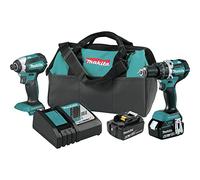 Makita XT269M 18V LXT - Kit combinato senza spazzole agli ioni di litio da 2 pezzi (4,0 Ah), blu