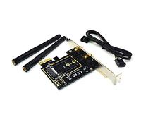 MAKIVI Adattatore WiFi M.2 M2 Ngff Chiave A-E a Mini Pci Express WiFi Raiser PCI-E 1X NGFF Supporto senza Mini Scheda di Rete Pcie A