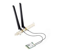 MAKIVI Desktop WiFi 6E per scheda WiFi AX210 Bluetooth 5.2 802.11Ax 2.4Ghz / 5Ghz AX210NGW Adattatore Wi-FI 6 con antenna