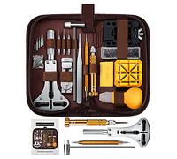 MAKIVI Kit di Riparazione Orologio, Strumento di Sostituzione Batteria Orologio 149 Pezzi Strumento di Riparazione Cinturino Orologio Set di Strumenti Barra di Molla Orologio, Brun