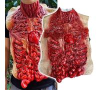 Makoike Halloween Sanguinante Puntelli Parti del Corpo Costume Intestino Torso Petto Falso Corpo Morto Spaventoso Zombie Decorazione di Halloween Puntelli