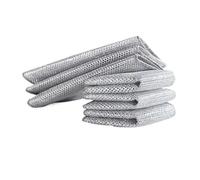 MAKOMAKI Stracci in filo di acciaio metallico, per casa, cucina, pentole, padelle, piatti, strofinacci a doppia faccia, panni per la pulizia degli asciugamani (50 pezzi)