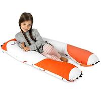 MAKOSAS Cuscino Salutare per Bambini 4-12 Anni | 2 in 1 Cuscino e giocattolo | Prodotto in Europa | Cuscino Letto | Volpe