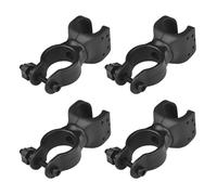 Makoto Nobu 4 supporti neri per bastone da passeggio e stampelle, resistente e girevole a 360° per deambulatori, sedie a rotelle e scooter mobili