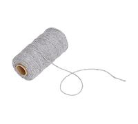 Makramee Schnur 2 mm weich dick geruchlos riciclato Baumwolle Makramee Seil für DIY Quasten Basteln Garten Deko Hausdekoration Christmas Gifts (grigio)