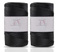 Makromecity 2 fili di filato macramè, 2 mm x 230 m, di alta qualità, in poliestere, macramè, in polipropilene, per decorazioni per la casa, piattino, borsa a tracolla, runner per ciuccio, 20 colori