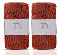 Makromecity 2 fili di filato macramè, 2 mm x 230 m, di alta qualità, in poliestere, macramè, in polipropilene, per decorazioni per la casa, piattino, borsa a tracolla, runner per ciuccio, 20 colori