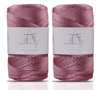 Makromecity 2 fili di filato macramè, 2 mm x 230 m, di alta qualità, in poliestere, macramè, in polipropilene, per decorazioni per la casa, piattino, borsa a tracolla, runner per ciuccio, 20 colori