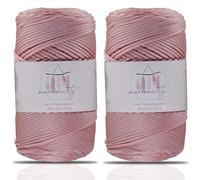 Makromecity 2 fili di filato macramè, 2 mm x 230 m, di alta qualità, in poliestere, macramè, in polipropilene, per decorazioni per la casa, piattino, borsa a tracolla, runner per ciuccio, 20 colori